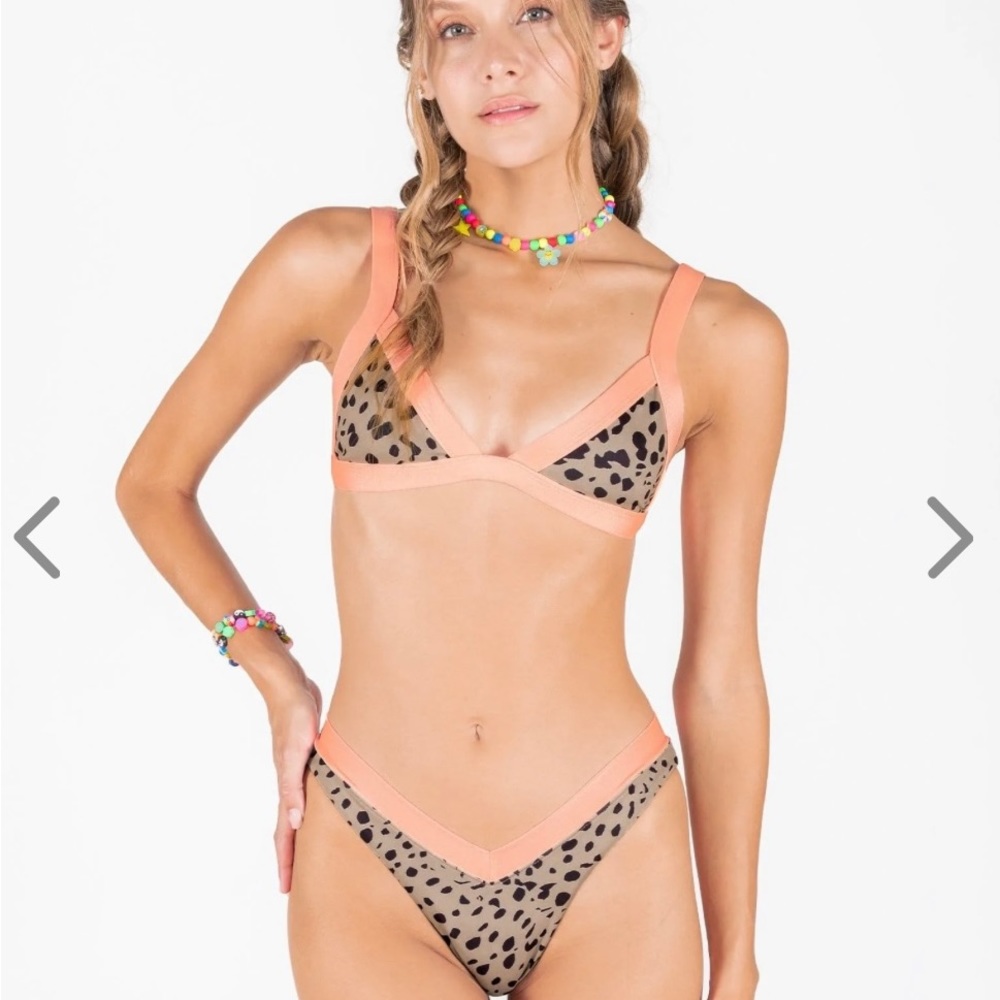 One One Swim Kameron Top - Wild Peach